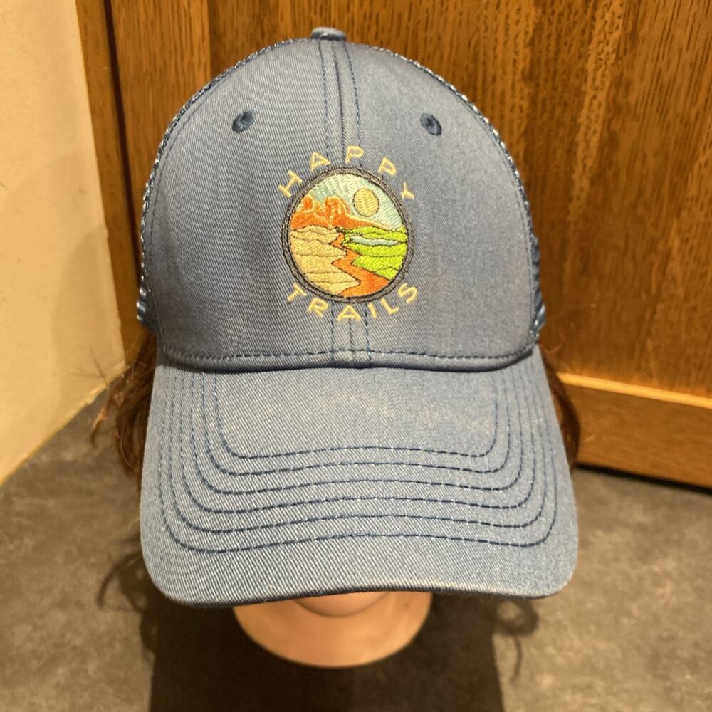 Sedona Arizona Happy Trails Blue Mash Trucker Hat Snapback Cap Embroidered Logo￼